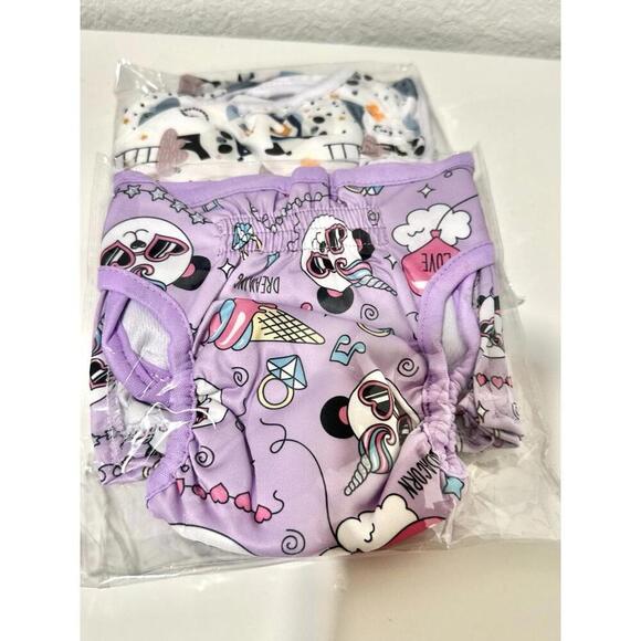 FCFlower - 3 Pack Male Dog Diapers, Reusable Belly Bands for Male Dogs, Size S - Picture 5 of 7